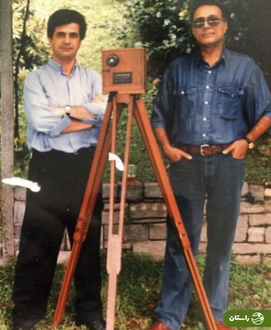 عکس | تونل زمان؛ عباس کیارستمی و جعفر پناهی دو برنده نخل طلای سینمای ایران