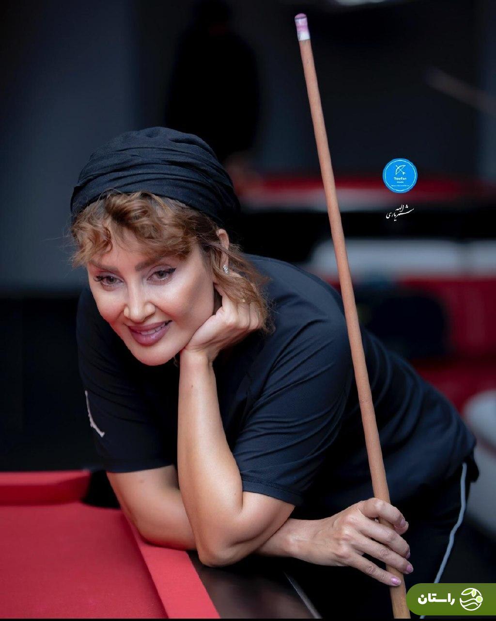 تصاویر | بیلیاردبازی رها خدایاری، شیرین منجمی و سولماز حصاری