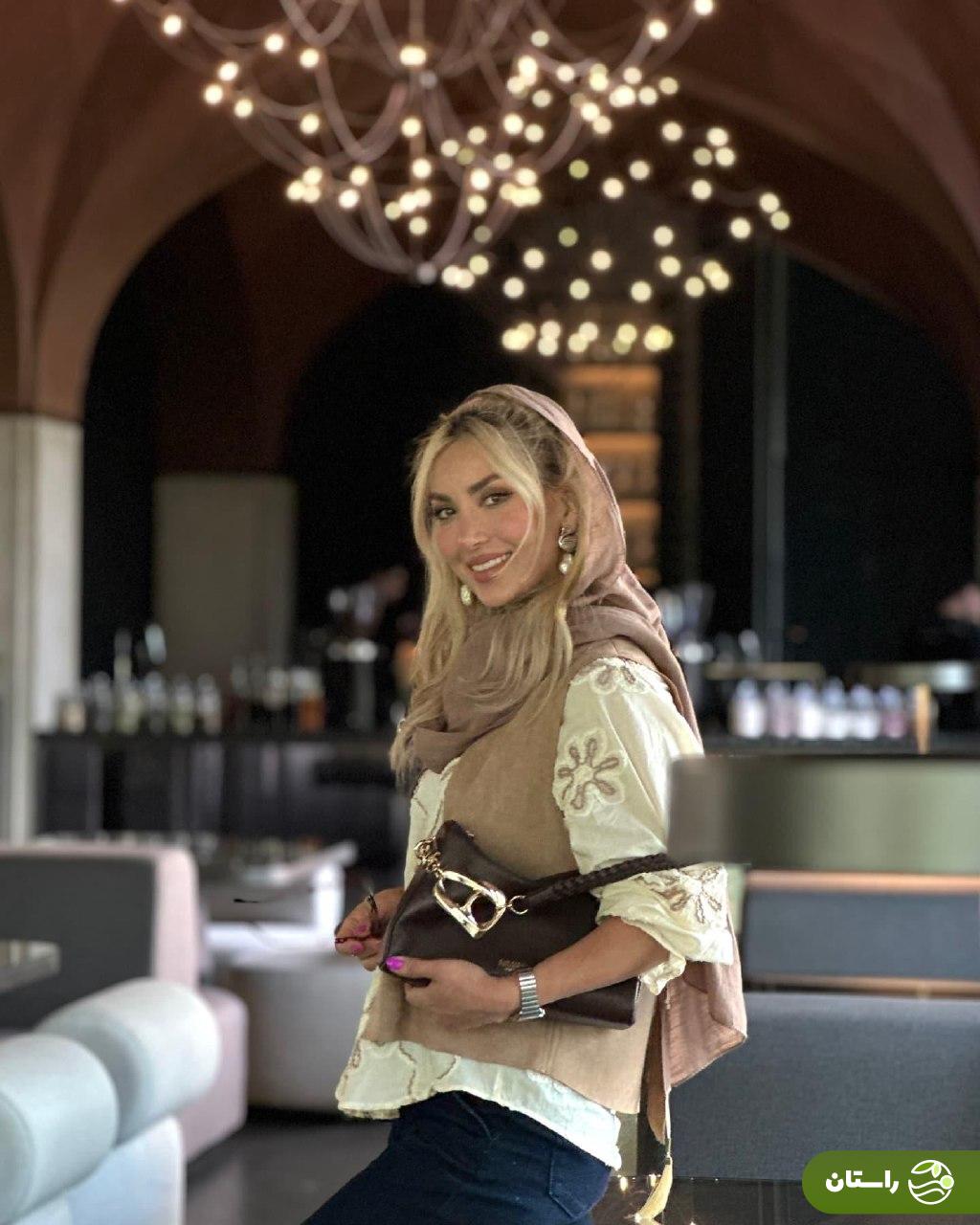 تصاویر | استایل جدید و ژست‌های مینا مختاری همسر بهرام رادان