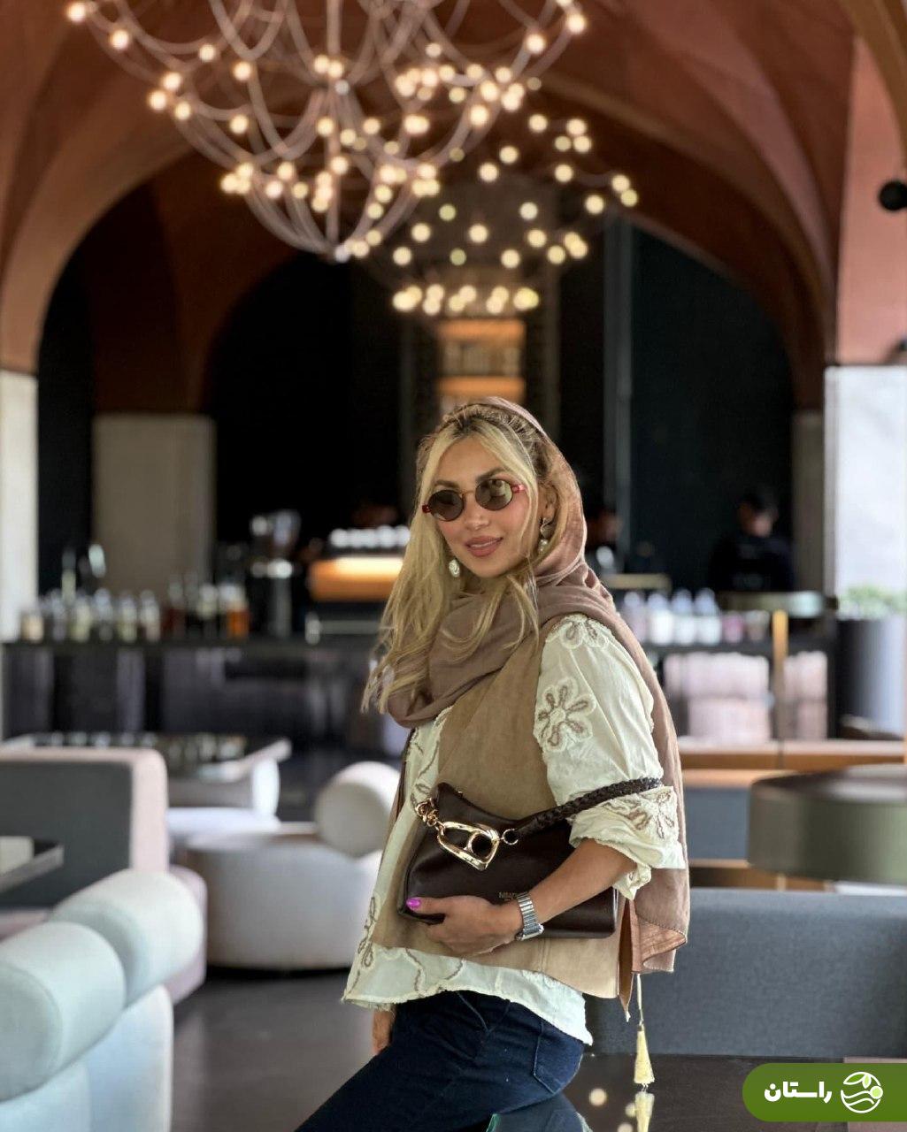 تصاویر | استایل جدید و ژست‌های مینا مختاری همسر بهرام رادان