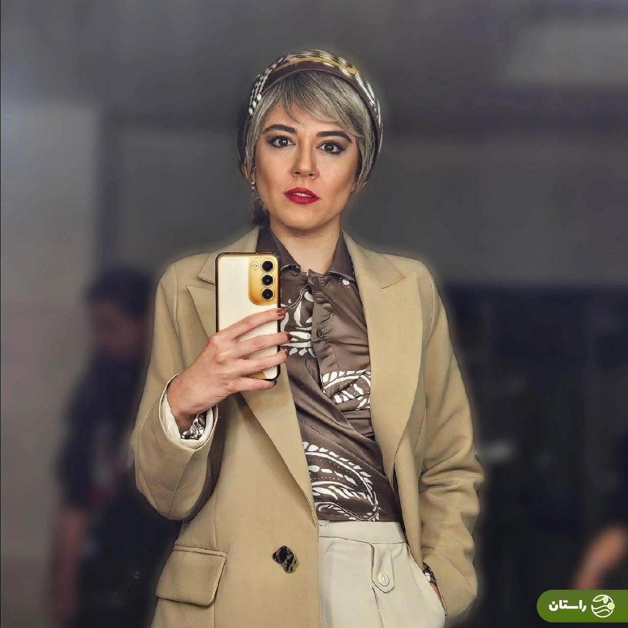 عکس | سلفی هانیه (ماهور الوند) سریال «جان سخت» با استایلی خاص