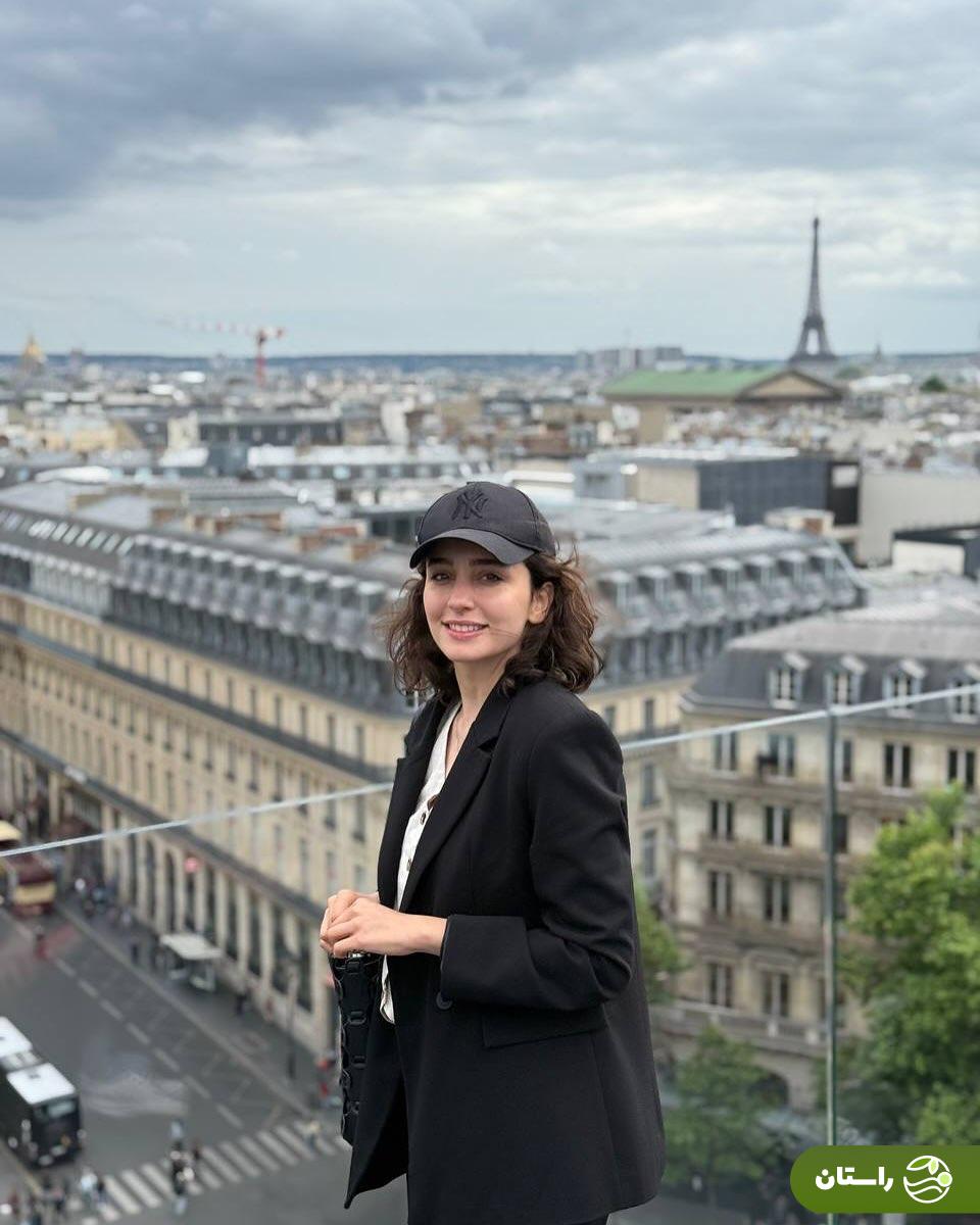 عکس | استایل متفاوت و  جذاب سها نیاستی بازیگر فیلم «زن و بچه» در پاریس