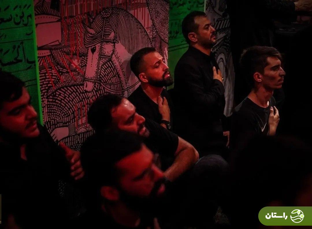 عکس | مهران غفوریان، مجید واشقانی محسن افشانی در هیئت ریحانة‌الحسین