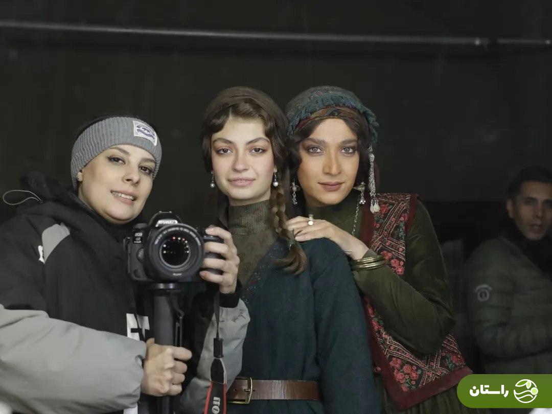 تصاویر | سوگل خلیق، الهام پاوه‌نژاد،‌ الهام نامی و پرویز پرستویی در پشت صحنه سریال «شکارگاه»