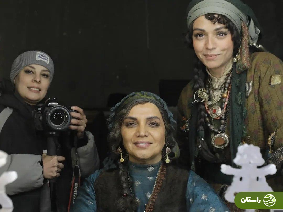 تصاویر | سوگل خلیق، الهام پاوه‌نژاد،‌ الهام نامی و پرویز پرستویی در پشت صحنه سریال «شکارگاه»