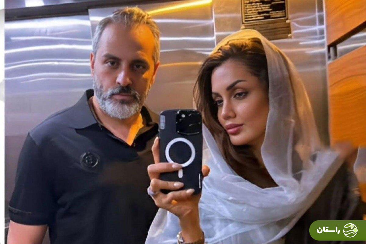 دابسمش عاشقانه صبا تاجیک با همسرش، علیرام نورایی + ویدئو