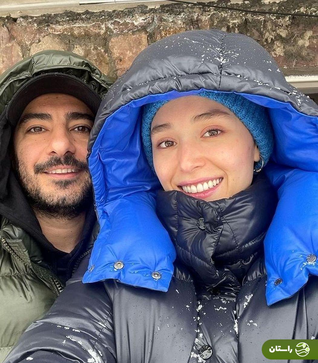 تصاویر | لحظات رمانتیک نوید محمدزاده و فرشته حسینی؛ ۱۵ قاب کمتر دیده شده