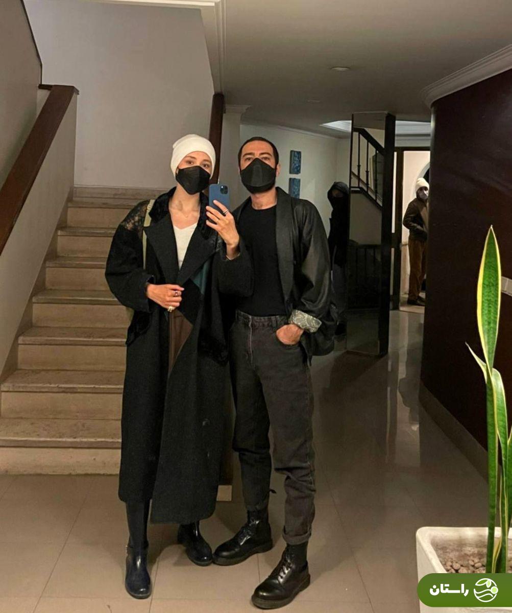 تصاویر | لحظات رمانتیک نوید محمدزاده و فرشته حسینی؛ ۱۵ قاب کمتر دیده شده