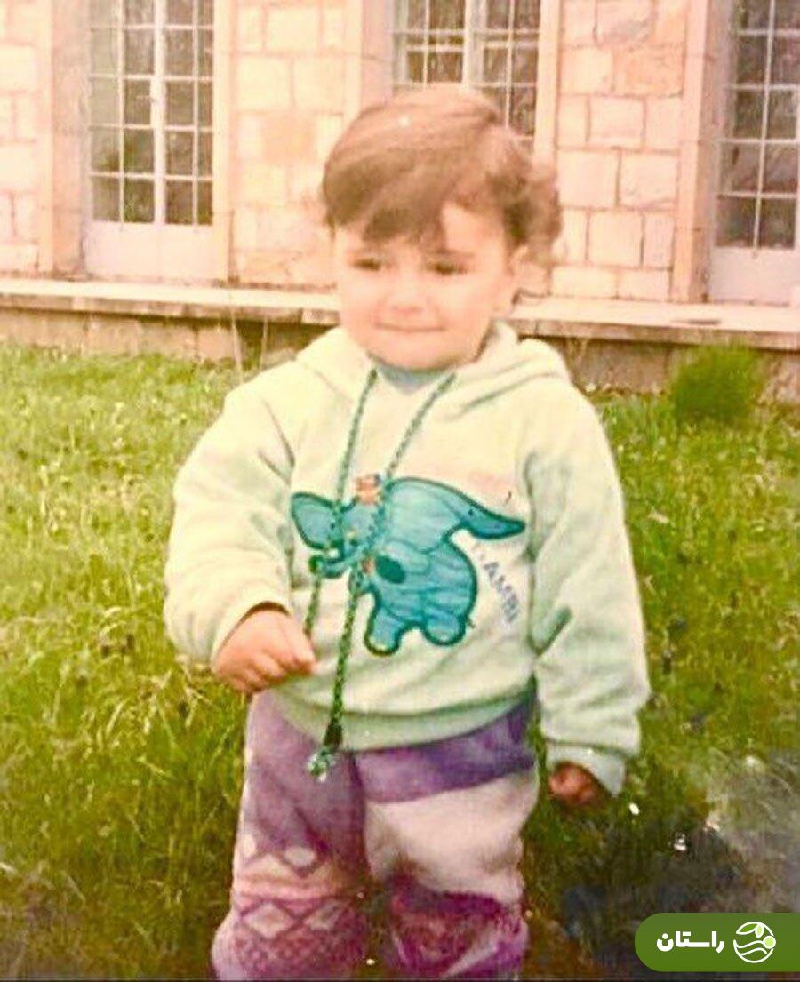عکسی دیده نشده و بامزه از کودکی لاله مرزبان بازیگر نقش آبان