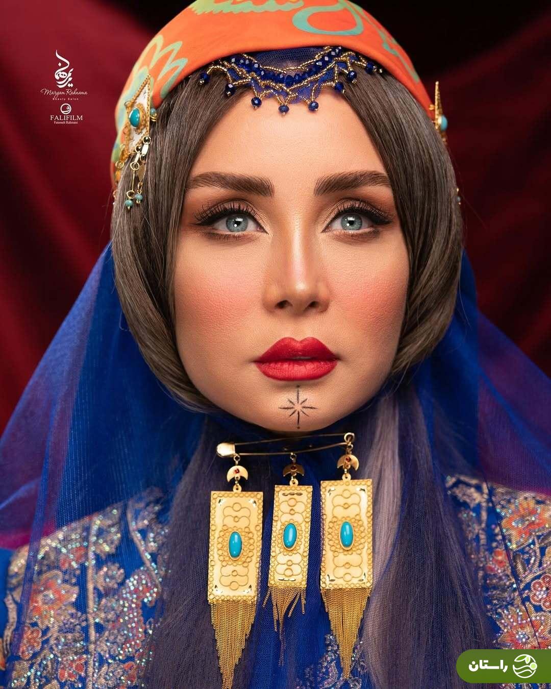 تصاویر | استایل و میکاپ جذاب حدیث فولادوند با الهام از زنان قشقایی