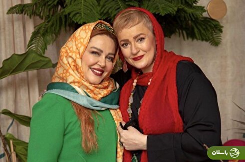 عکس | سلفی بهاره رهنما و نعیمه نظام‌دوست در پشت صحنه سریال تلویزیونی همسایه‌ها؛ سال ۹۵