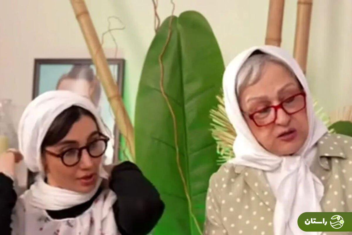 ویدئو | عصبانیت مریم امیرجلالی از غذا خوردن عجیب سیما تیرانداز