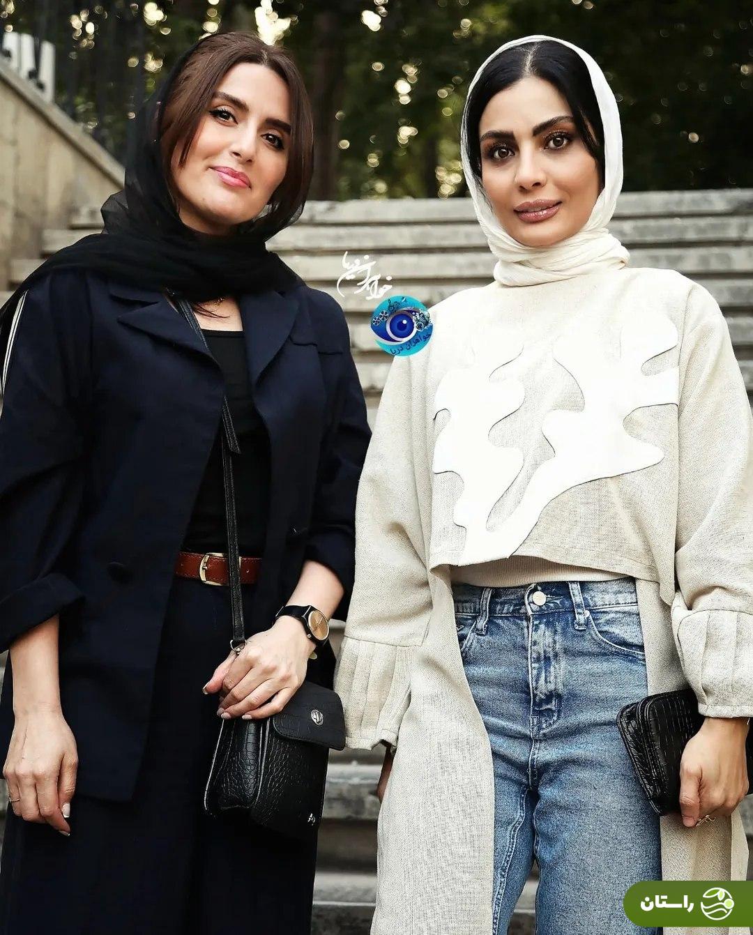 تصاویر | ژست‌های رها خدایاری در اکران خصوصی فیلم سینمایی «مرجان»