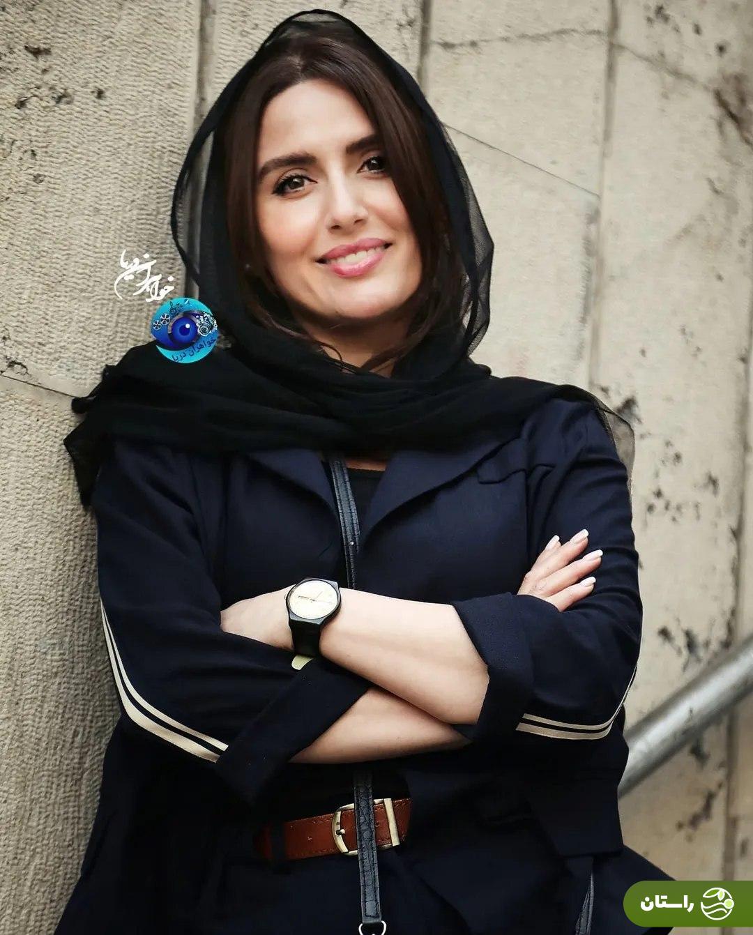 تصاویر | ژست‌های رها خدایاری در اکران خصوصی فیلم سینمایی «مرجان»