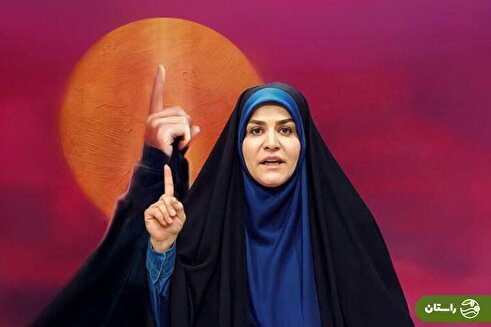 عکس | ژست خاص خبرنگار آمریکایی در کنار سحر امامی مقابل ساختمان شیشه‌ای صداوسیما