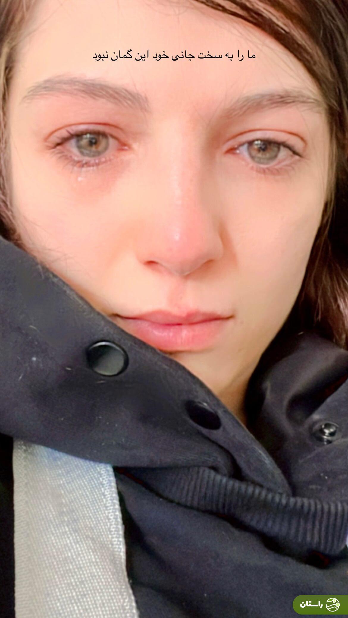 عکس | استوری مهسا حجازی، شیرین سریال تاسیان با چشمانی اشکبار