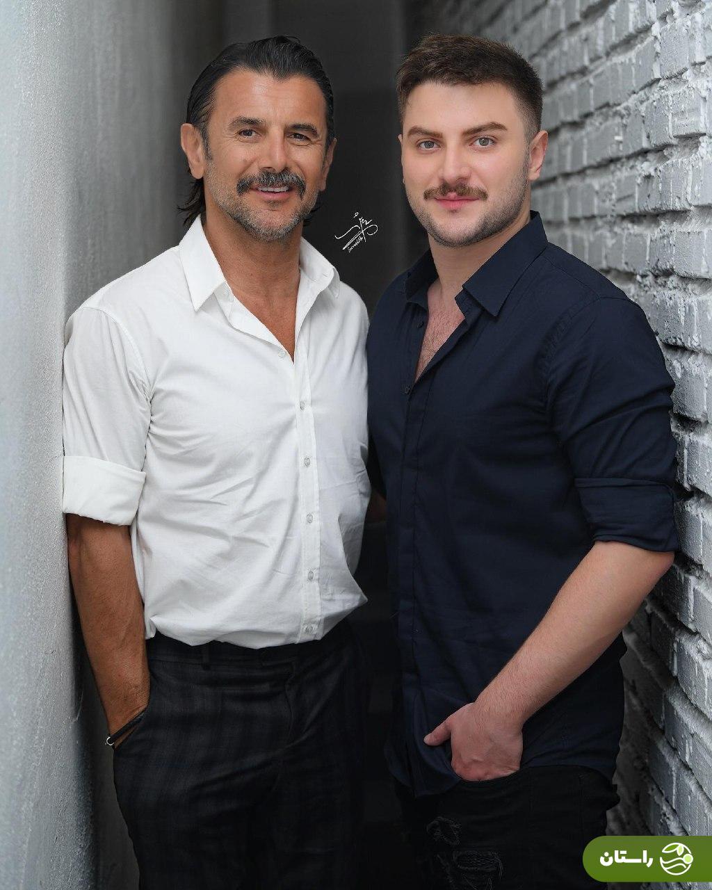 عکس‌های پدر پسری امین حیایی و دارا حیایی