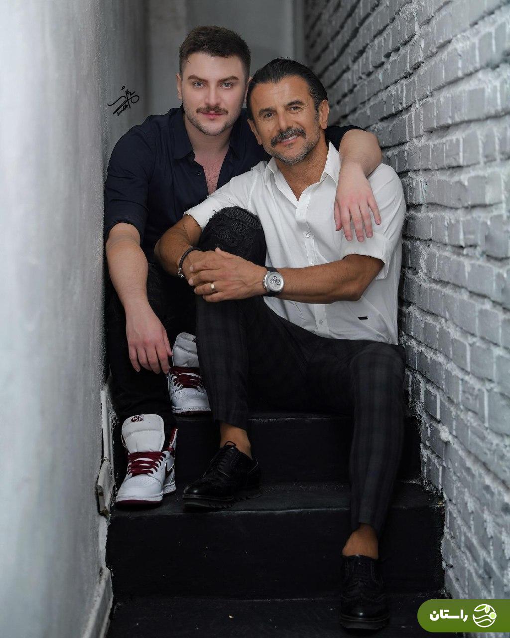 عکس‌های پدر پسری امین حیایی و دارا حیایی