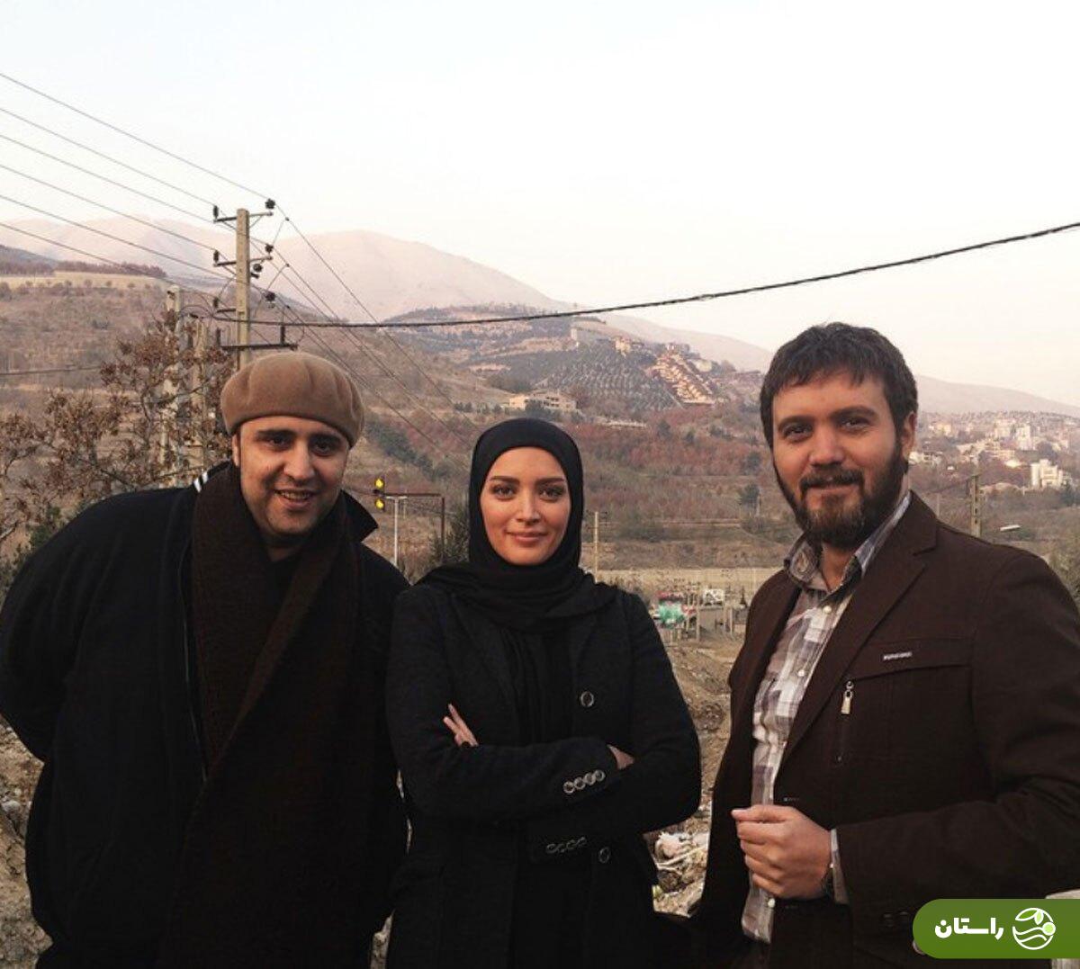 عکس | تونل زمان؛ بهنوش طباطبایی، متین ستوده و کامبیر دیرباز در پشت صحنه سریال «میکائیل»؛ ۱۰ سال دیش