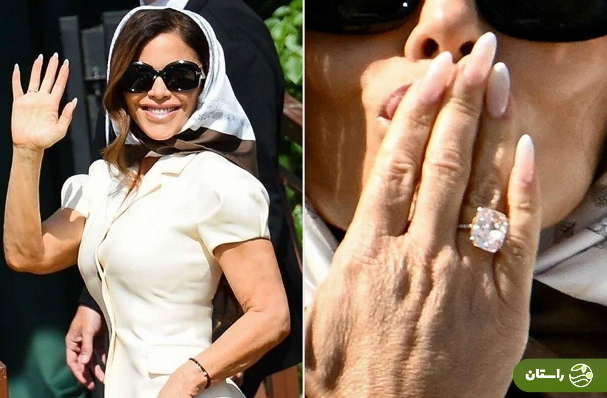 قیمت سرسامآور حلقه الماس لورن سانچز همسر جف بزوس در مراسم عروسی + عکس قیمت سرسامآور حلقه الماس لورن سانچز همسر جف بزوس در مراسم عروسی + عکس