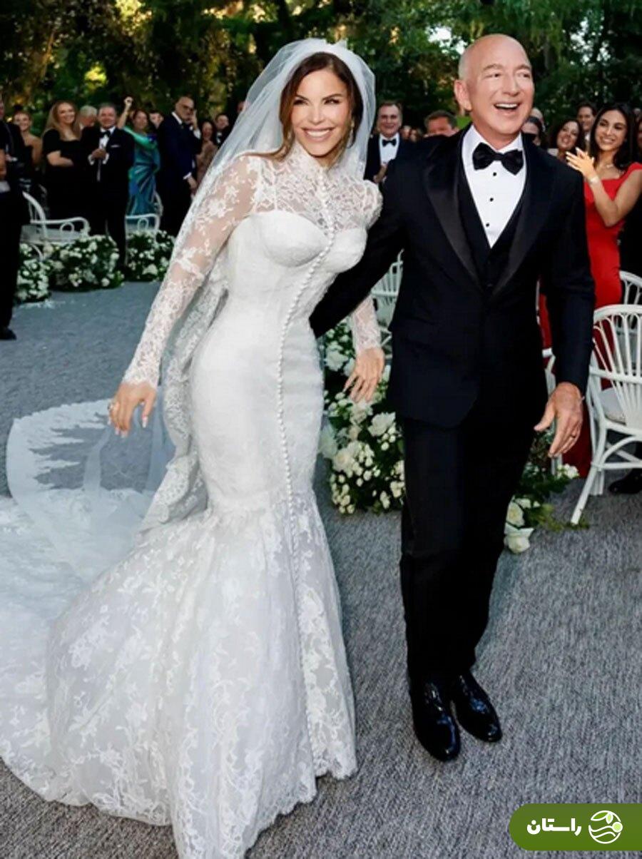قیمت سرسامآور حلقه الماس لورن سانچز همسر جف بزوس در مراسم عروسی + عکس قیمت سرسامآور حلقه الماس لورن سانچز همسر جف بزوس در مراسم عروسی + عکس