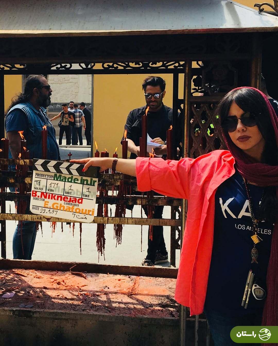 عکس | تونل زمان؛ الهام اخوان و محمدرضا گلزار در پشت صحنه سریال «ساخت ایران ۲»؛ ۷ سال پیش