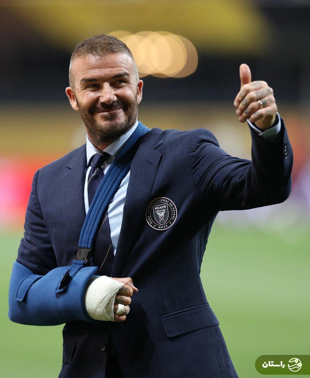 آخرین وضعیت دیوید بکام پس از عمل جراحی + عکس