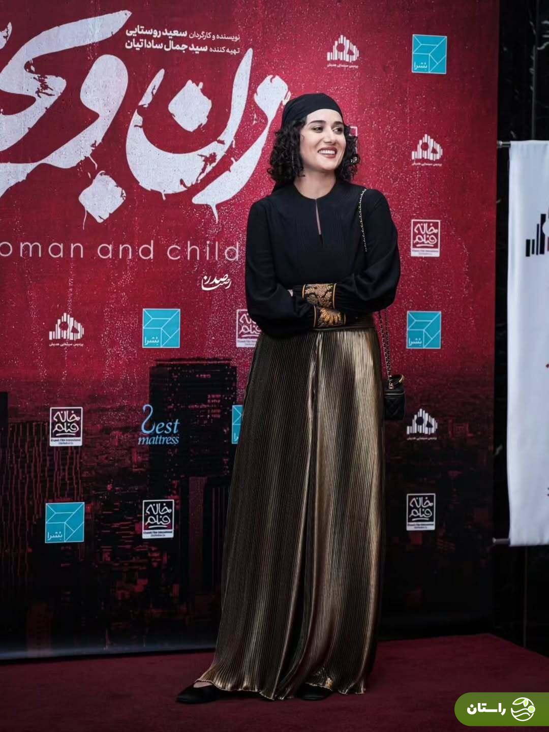 تصاویر‌ | استایل پریناز ایزدیار در اولین اکران مردمی فیلم «زن و بچه»