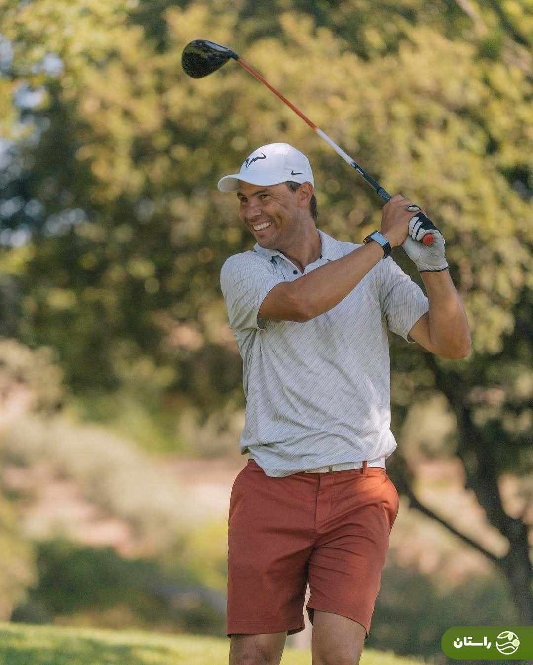 تصاویر | راجرر فدرر و رافائل نادال در حال تمرین گلف