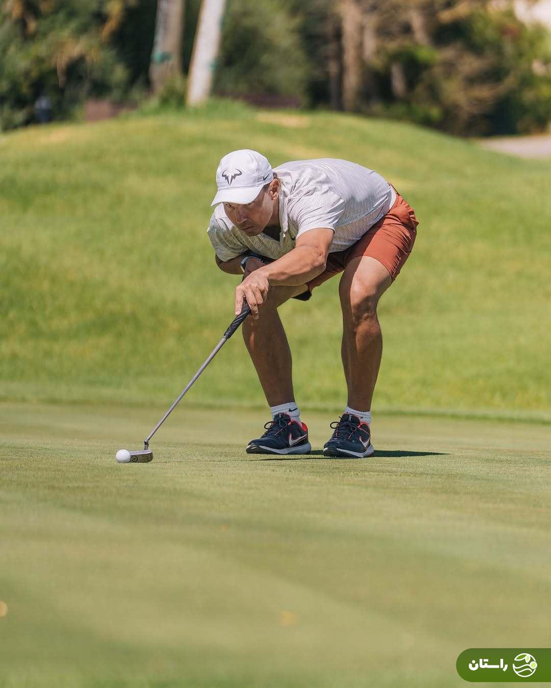 تصاویر | راجرر فدرر و رافائل نادال در حال تمرین گلف