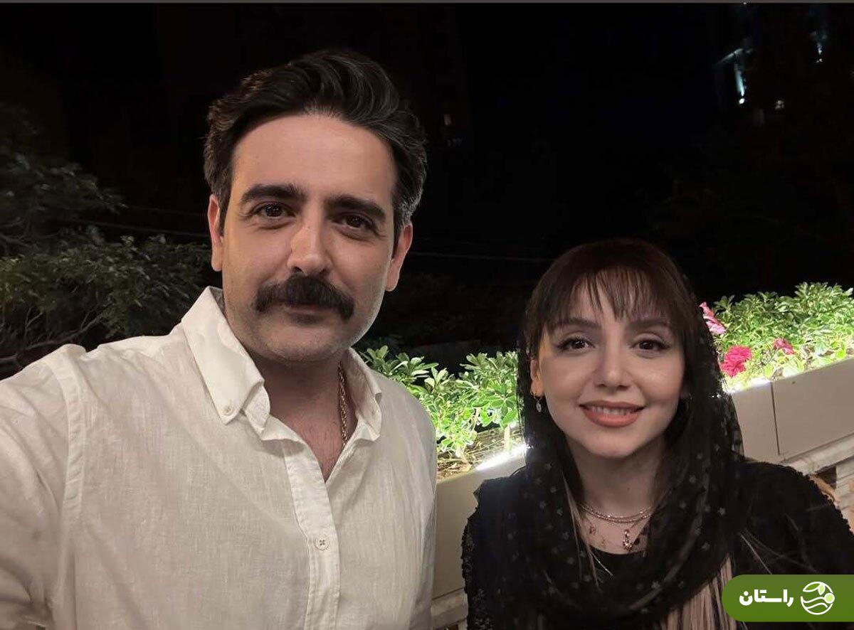 عکس | سلفی امیرحسین آرمان با نازنین بیاتی