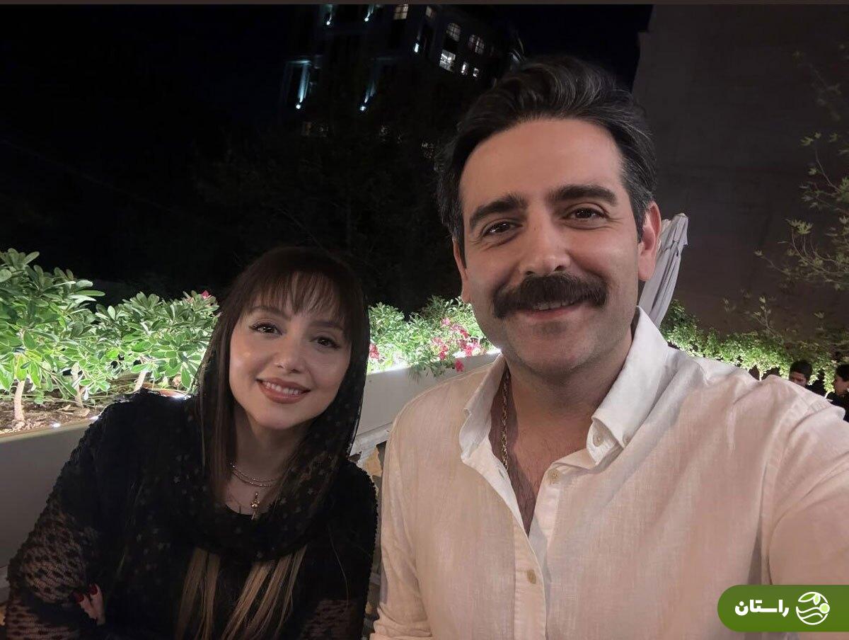 عکس | سلفی امیرحسین آرمان با نازنین بیاتی