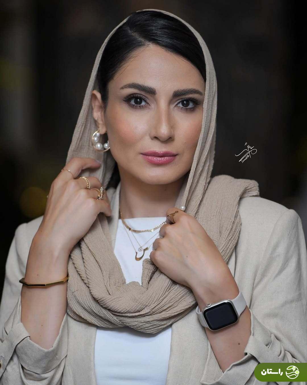 تصاویر | استایل سمیرا حسن‌پور بازیگر سریال جزر و مد در افتتاحیه یک نمایشگاه