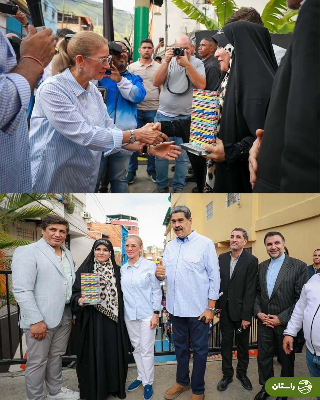 عکس | دیدار خبرساز سحر امامی با نیکولاس مادورو، رئیس‌جمهور ونزوئلا