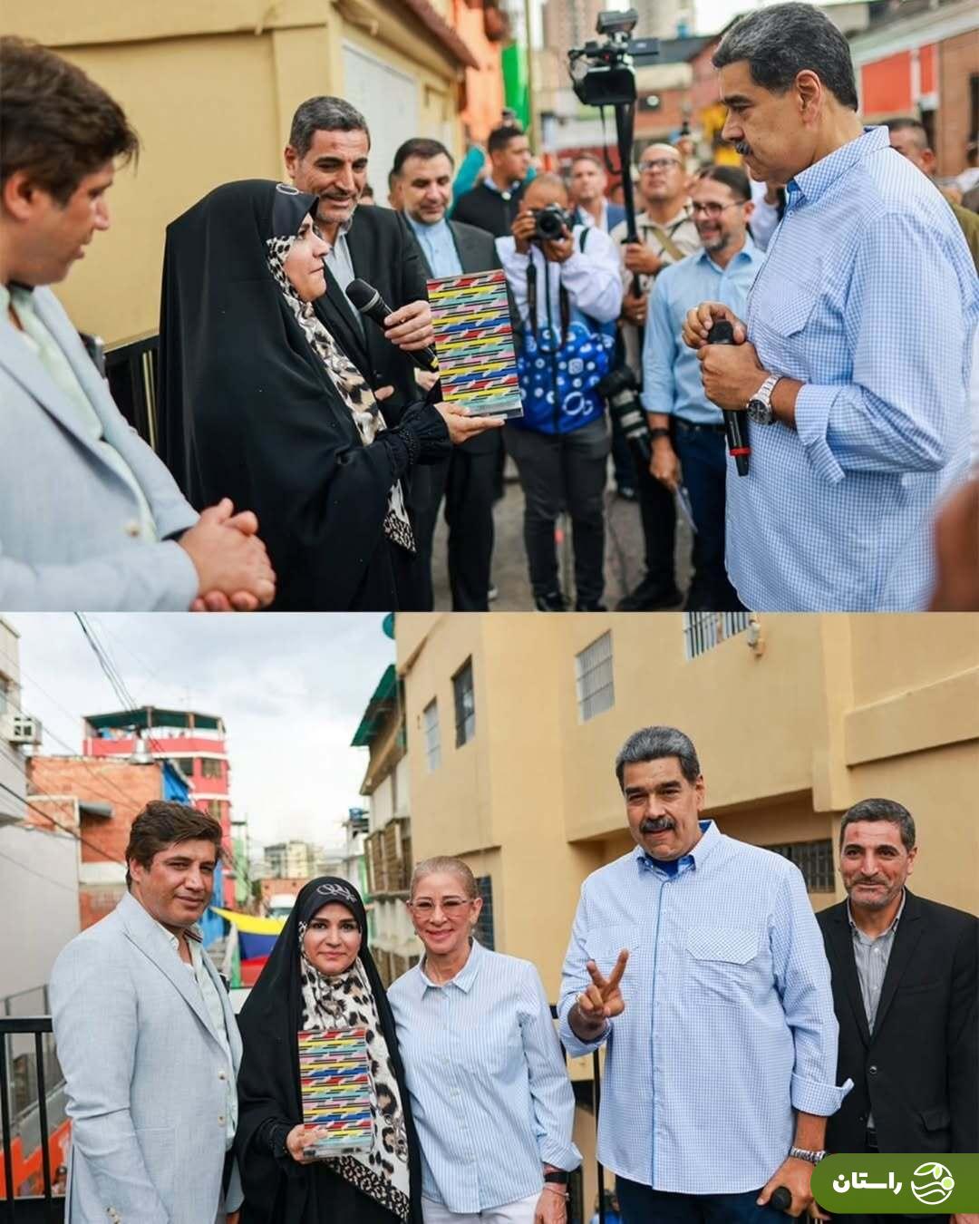 عکس | دیدار خبرساز سحر امامی با نیکولاس مادورو، رئیس‌جمهور ونزوئلا