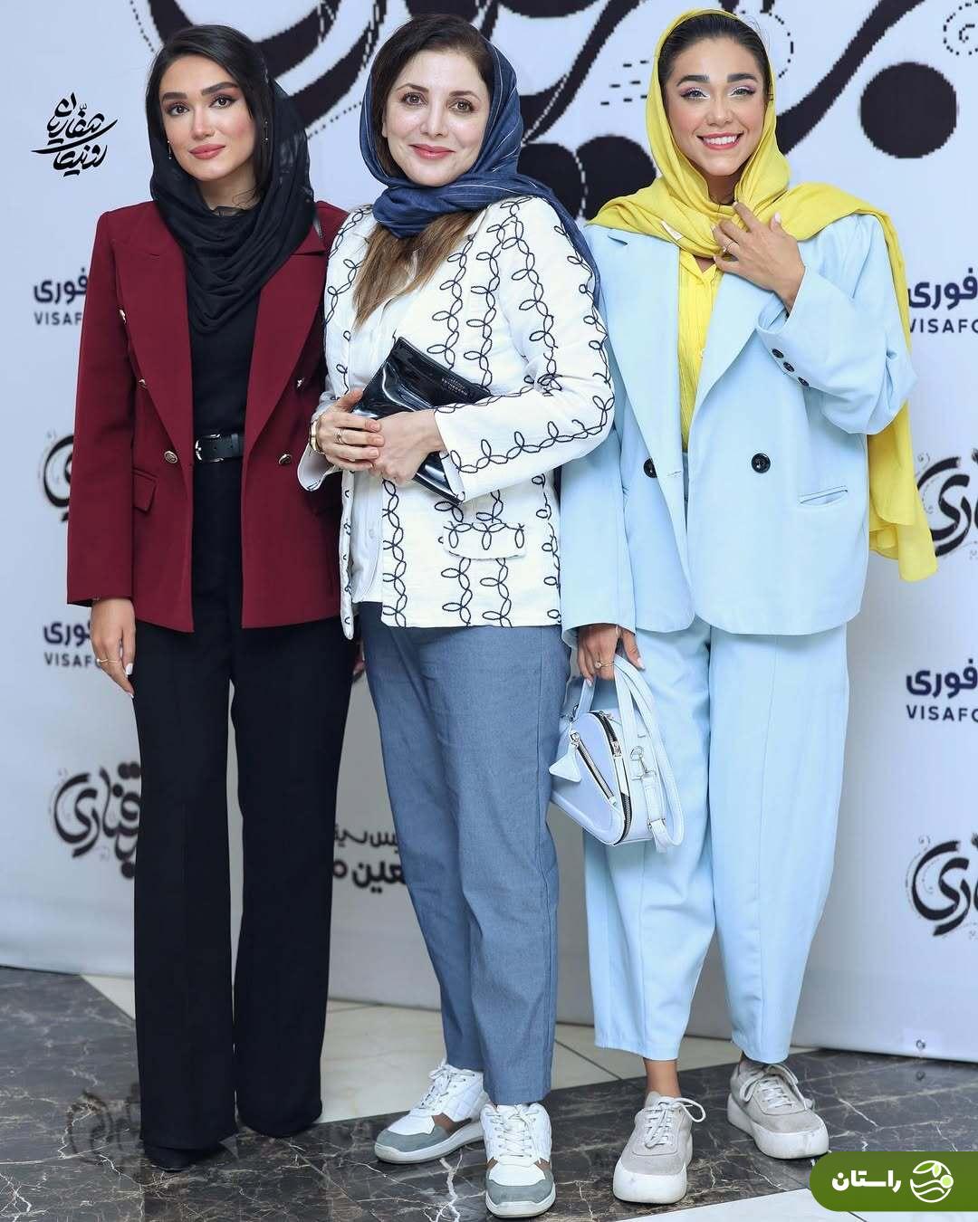 تصاویر | استایل رویا میرعلمی، فرزانه قاسم‌زاده و رویا وحدتی در اکران «جزایر قناری»
