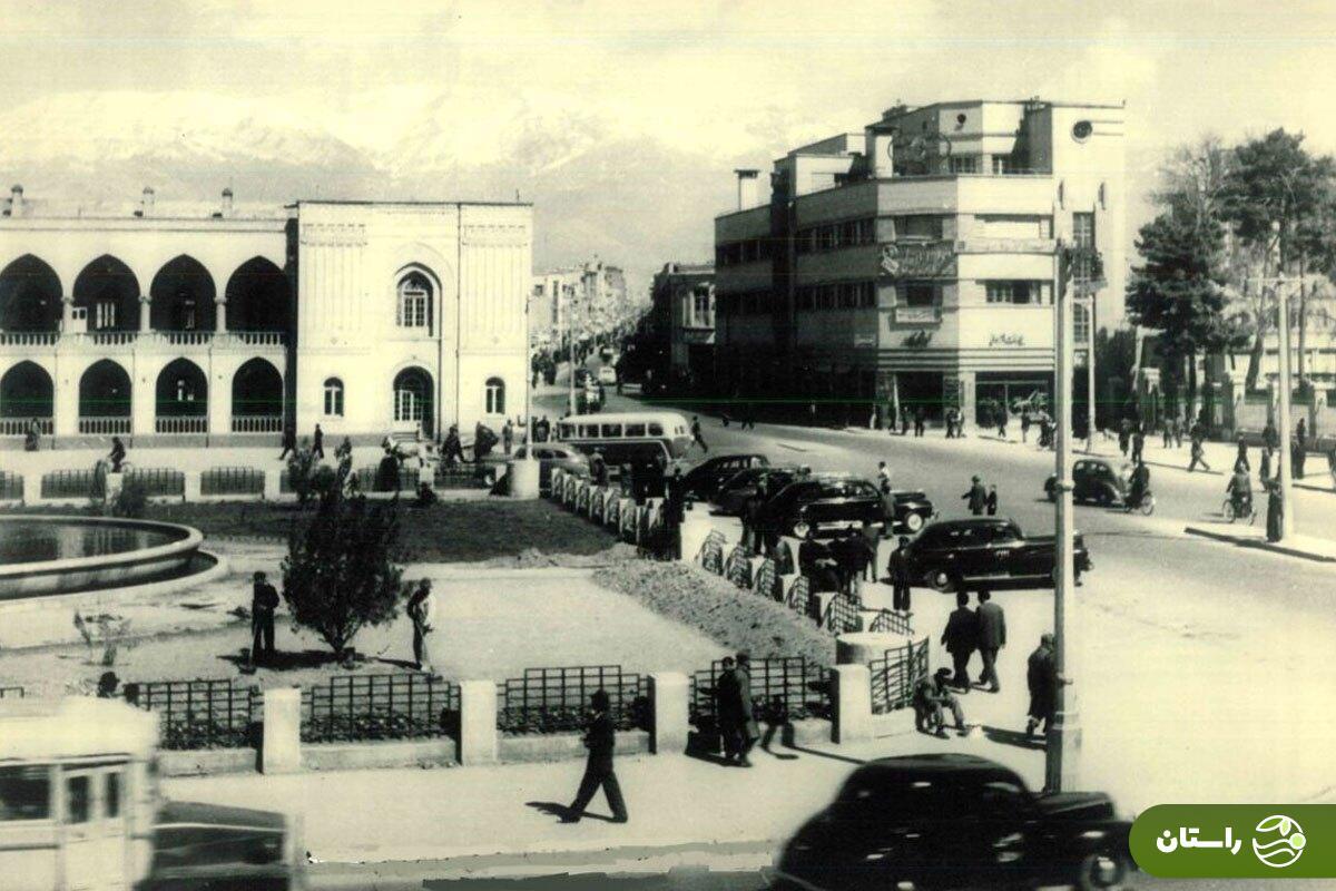 عکس | تونل زمان؛ آب‌فروشان چهارراه مخبرالدوله سال ۱۳۲۴