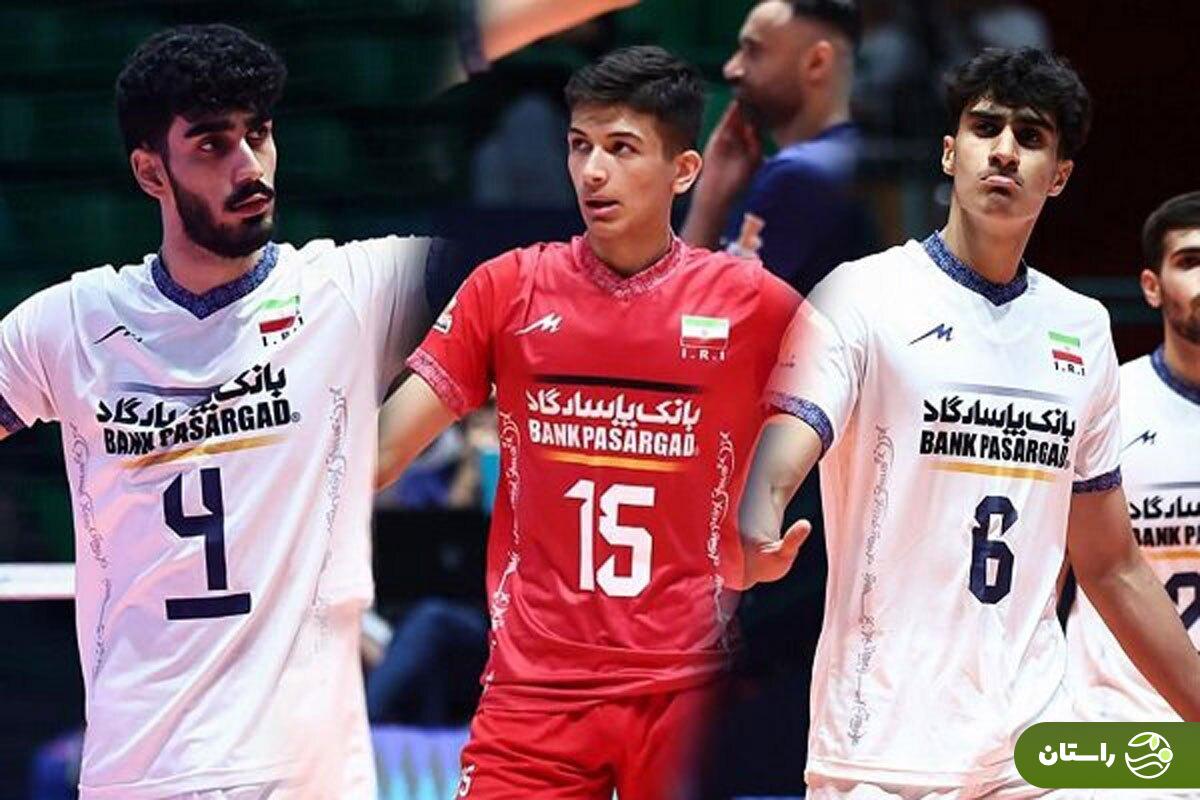 سه والیبالیست نوجوان ایران در جمع بهترین‌های جهان