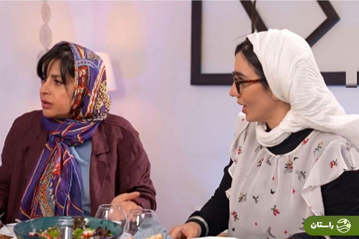 ویدئو | هدیه عجیب و بامزه خاطره حاتمی در شام ایرانی سیما تیرانداز را شوکه کرد!