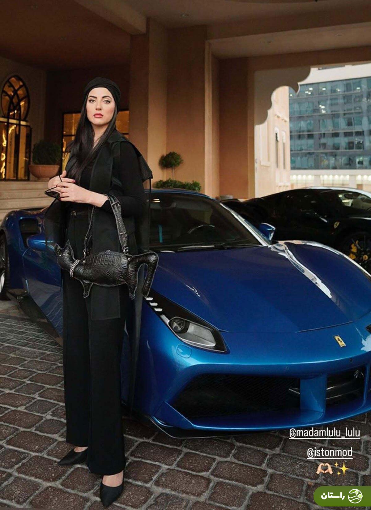 عکس | ژست هلیا امامی در کنار یک خودرو لوکس