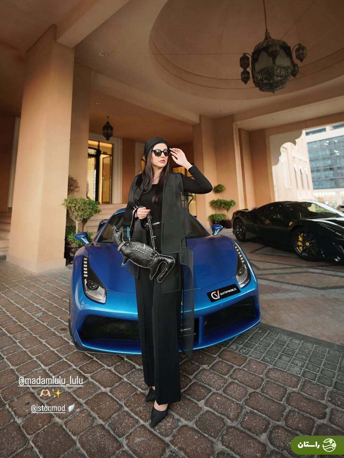 عکس | ژست هلیا امامی در کنار یک خودرو لوکس