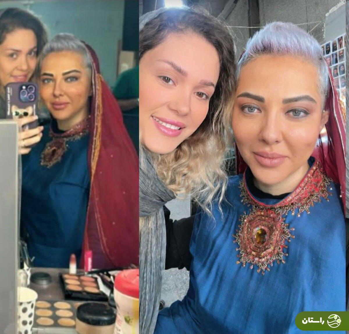 عکس | لیلا اوتادی در اتاق گریم سریال «مهمان‌کشی»