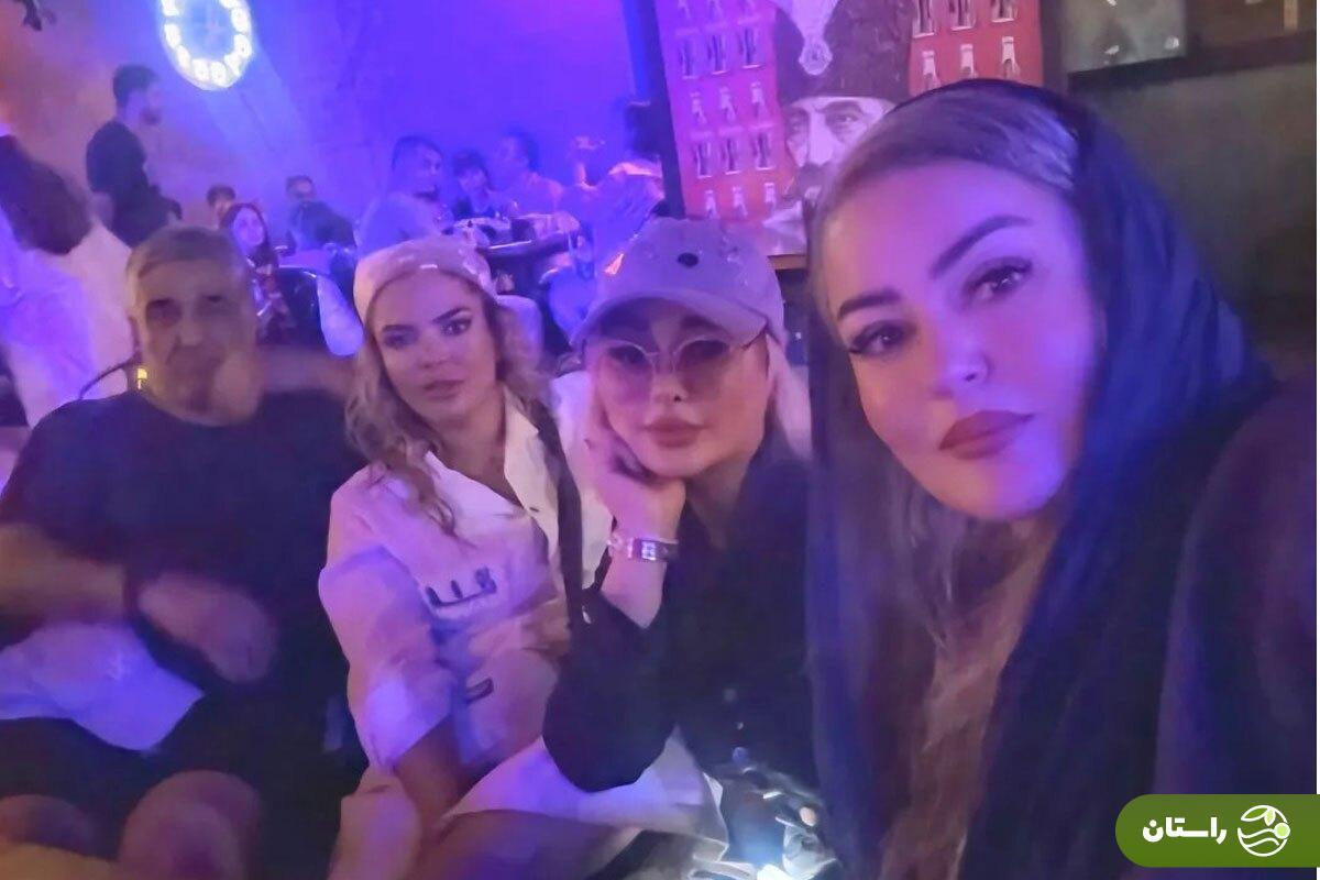 عکسهای صمیمانه نعیمه نظام دوست، الهام حمیدی، پژمان جمشیدی در شبهای جذاب کیش