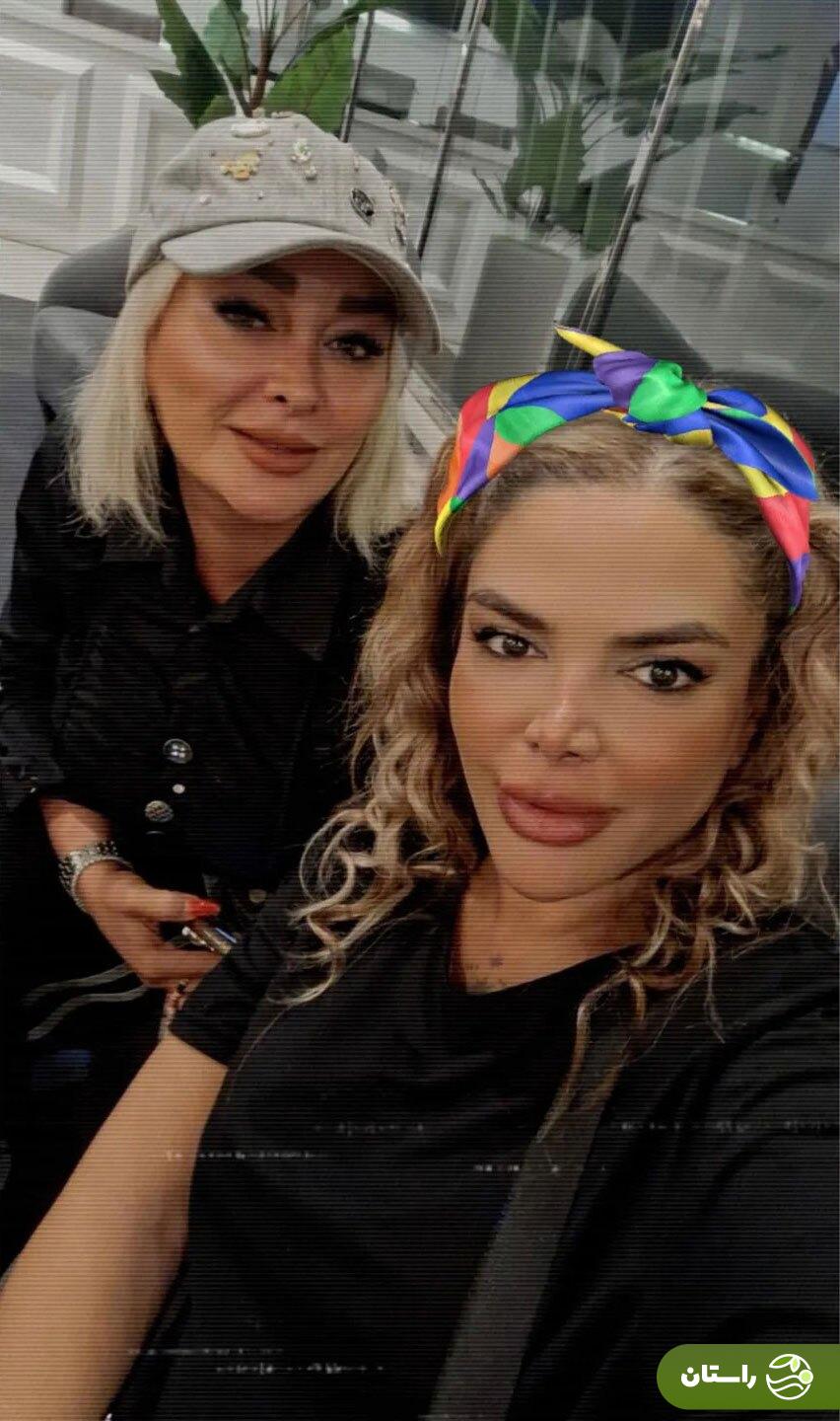 عکس‌های صمیمانه نعیمه نظام دوست، الهام حمیدی، پژمان جمشیدی در شب‌های جذاب کیش