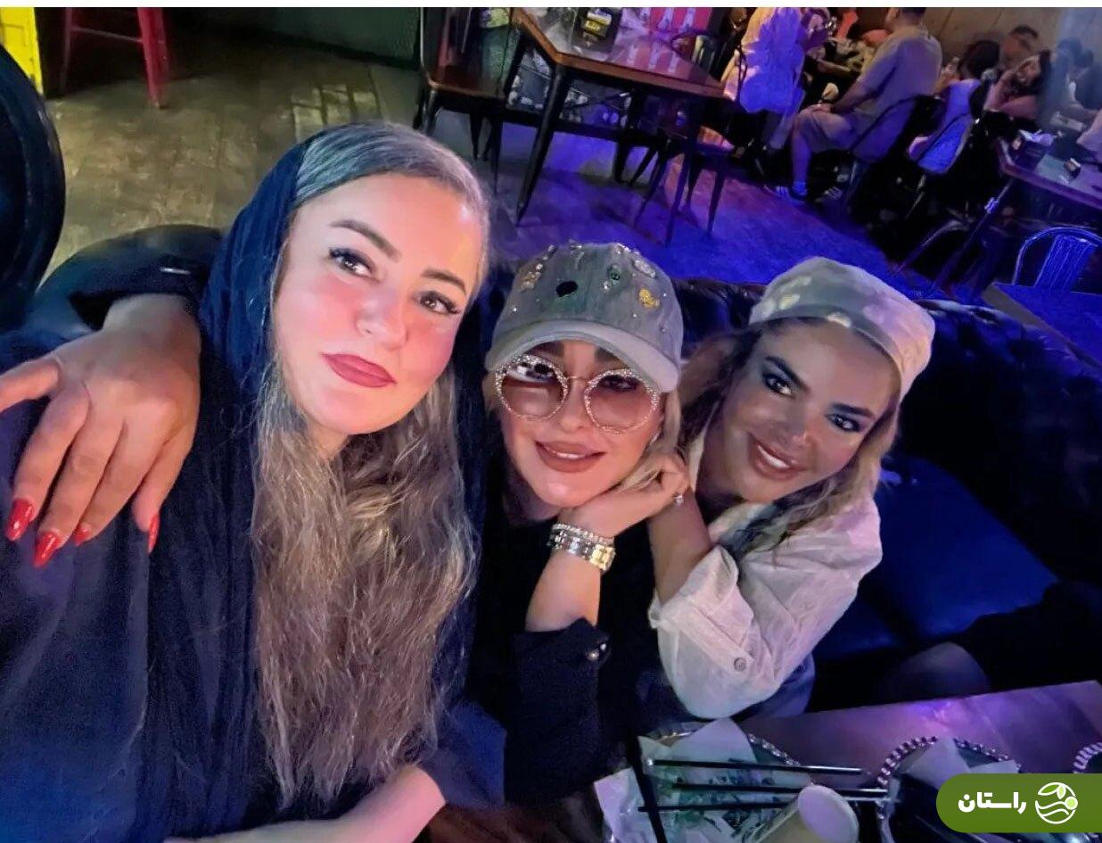 عکس‌های صمیمانه نعیمه نظام دوست، الهام حمیدی، پژمان جمشیدی در شب‌های جذاب کیش