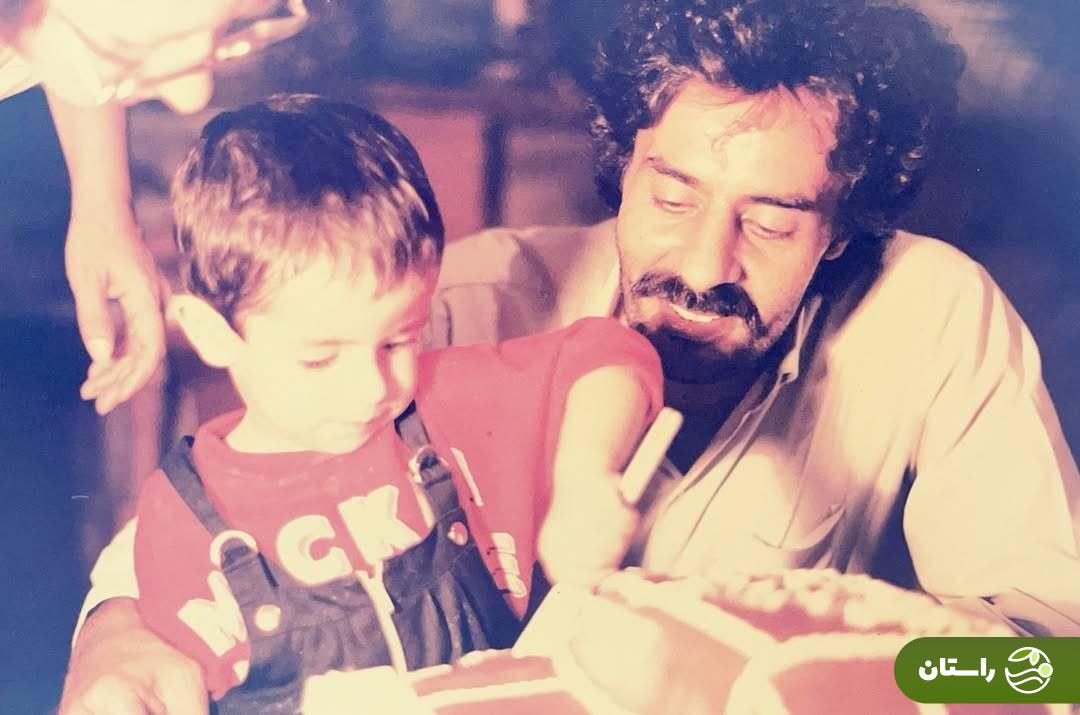 عکسی  جالب از کودکی پوریا شکیبایی در کنار خسرو شکیبایی