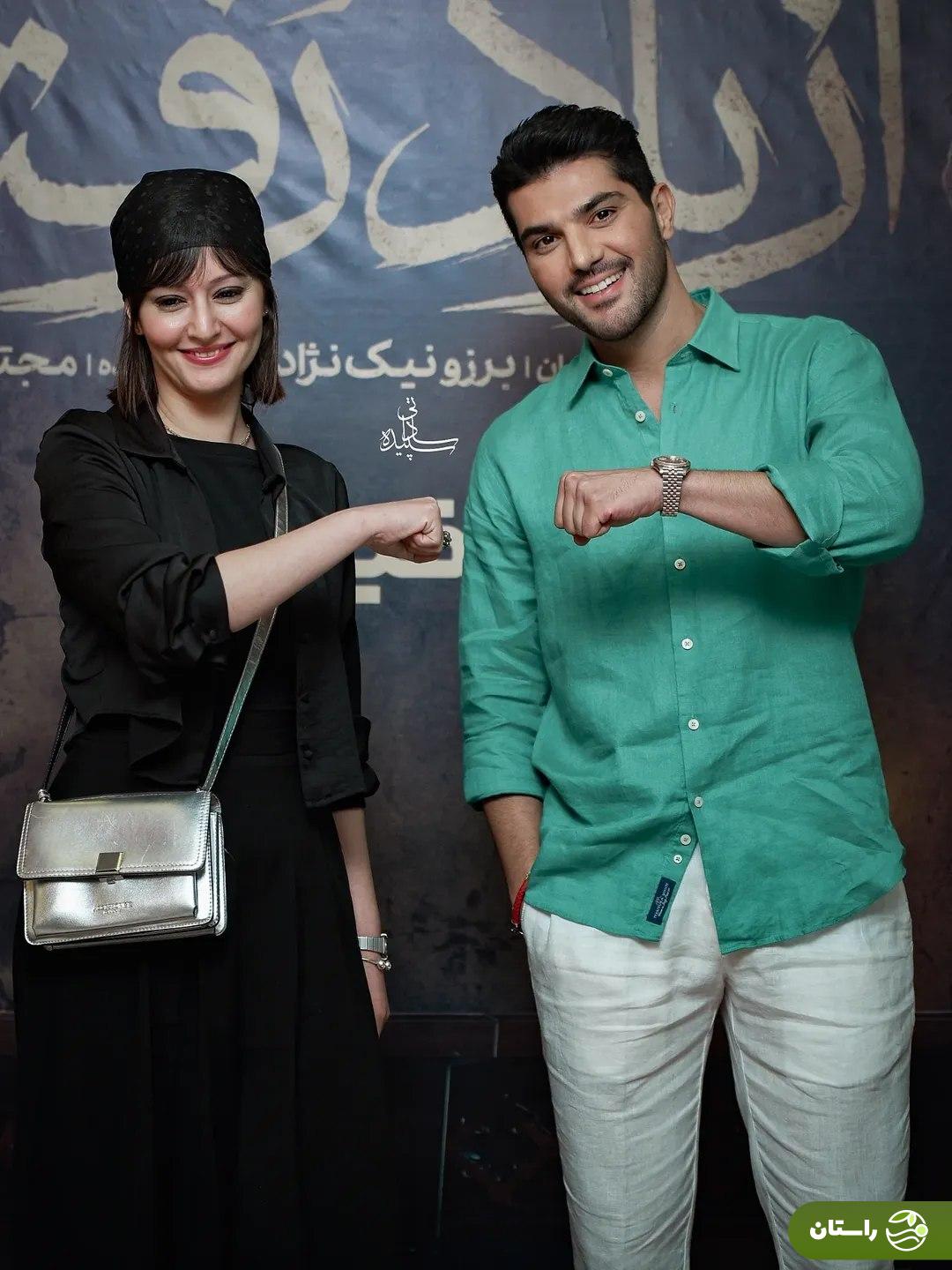 تصاویر خبرساز پردیس احمدیه و سینا مهراد در اکران «از یاد رفته»