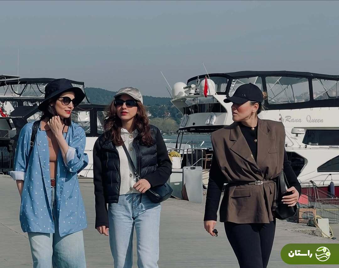 تصاویر | مهسا حجازی و بنفشه ریاضی، شیرین و سپیده سریال «تاسیان» در استانبول