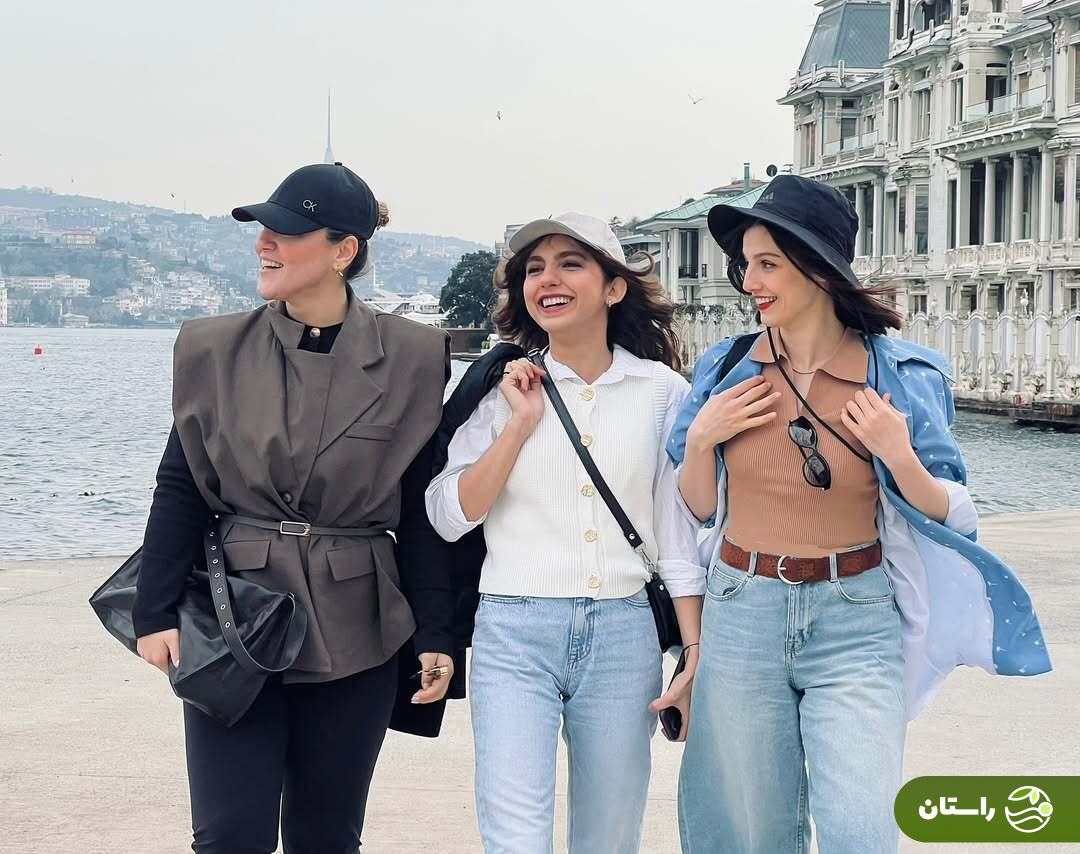 تصاویر | مهسا حجازی و بنفشه ریاضی، شیرین و سپیده سریال «تاسیان» در استانبول