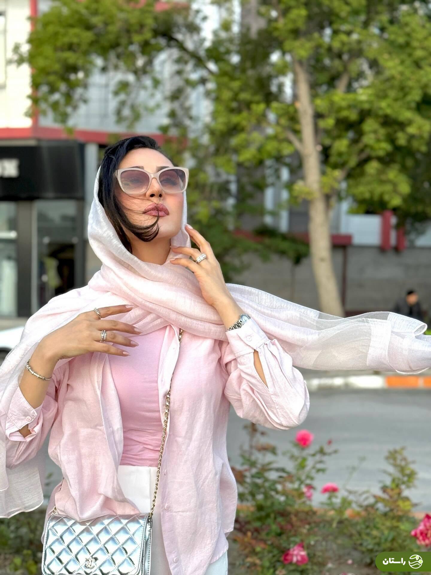 جدیدترین تصاویر میترا رفیع، گلنار سریال گیلدخت در خیابان‌های تهران